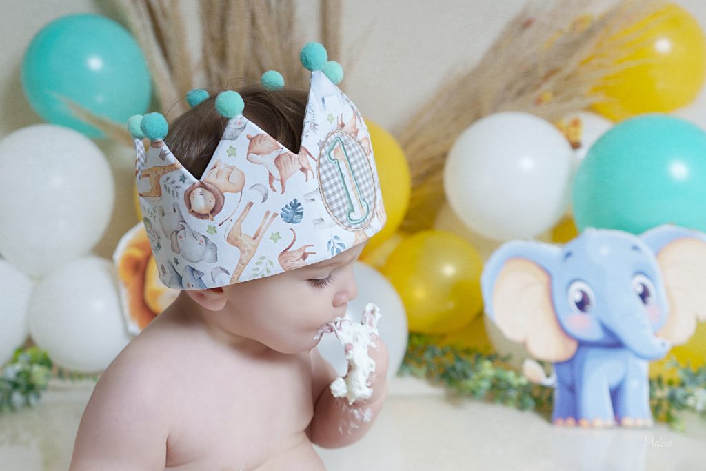 Smash cake de cumpleaños de bebé